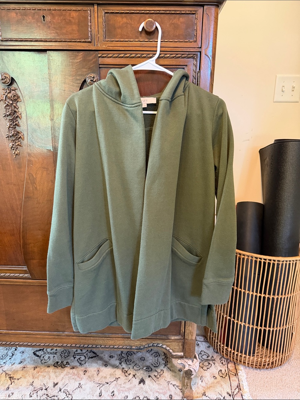 Loft // Hooded Cardigan Sweater